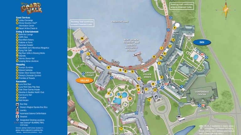 Disney Boardwalk Map 2024 PDF And Printable Version