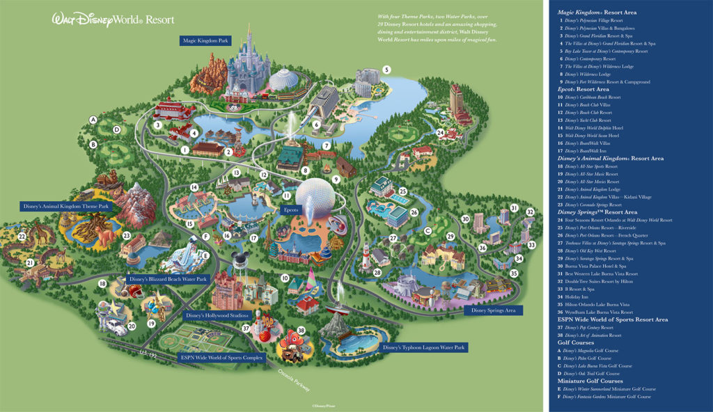 Disney World Maps