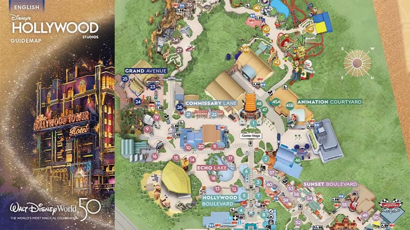 Disney Hollywood Studios Map