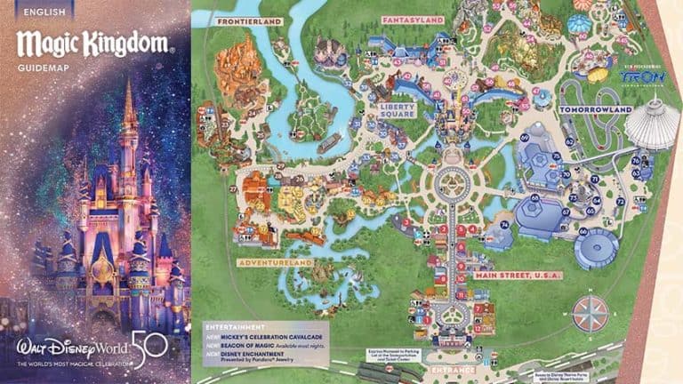 Magic Kingdom Map 2024 PDF And Printable Version   Disney Magic Kingdom Guide Map 768x432 